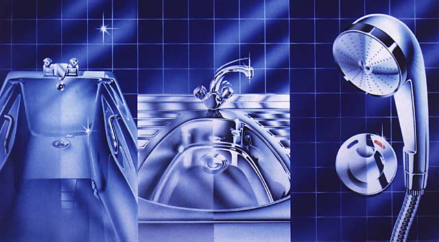 Proctor & Gamble Airbrush Illustration by Mark Dunk